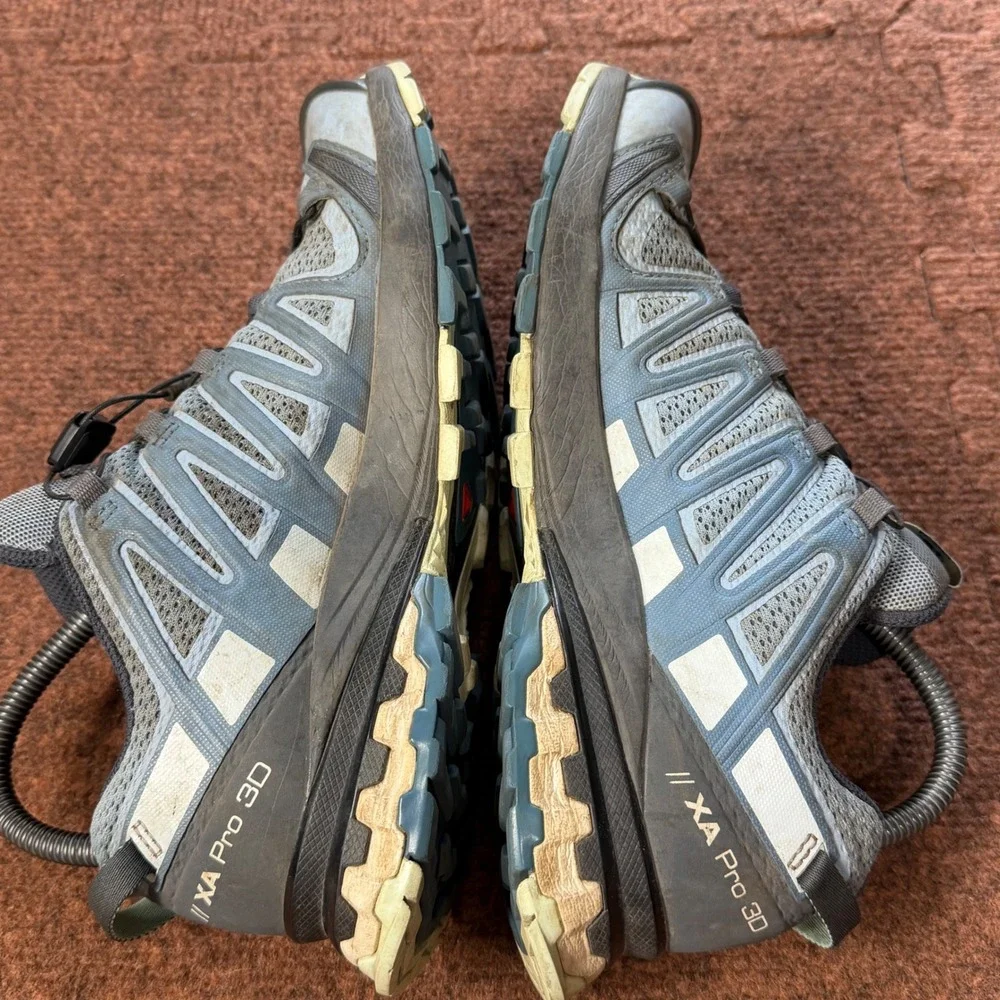 C+ Salomon XA Pro 3D Trail Running Shoes Womens 7.5 Blue Grey Hiking 412721 gym